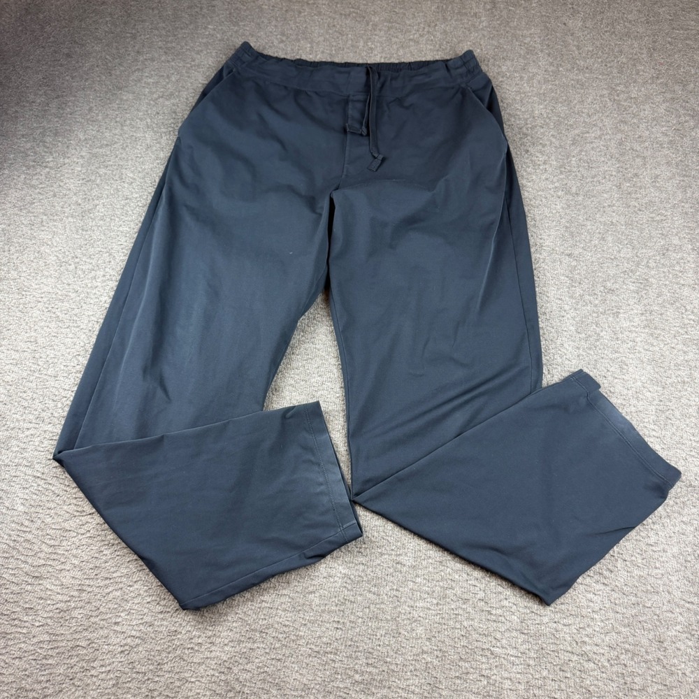 Uniqlo AIRism Pants Men's L Black Drawstring Elastic Waist Activewear 460656